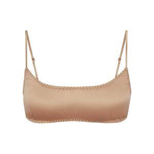 Skims Sleepover Satin Bralette Honey Size XL